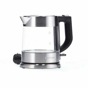 Fierbator Severin WK 3468, 2200W, capacitate 1 L, baza 360°, filtru anti calcar, inox / sticla imagine