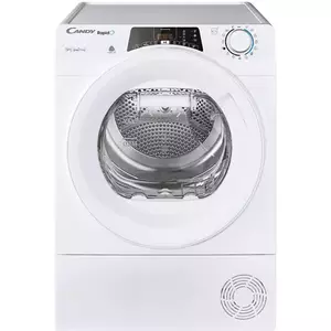 Uscator de rufe Candy Rapido ROE H9A2TE-S, Pompa de caldura, 9 kg, Clasa E, WiFi, Easy case, Senzor uscare, Antisifonare, Alb imagine