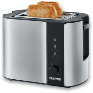 Prajitor de paine AT 2589, 6 niveluri de rumenire, 800W, Inox/Negru imagine