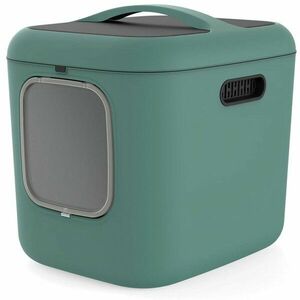 Litiera Rotho, verde, 614x499x576mm, pentru pisici, 2kg-4.9kg imagine