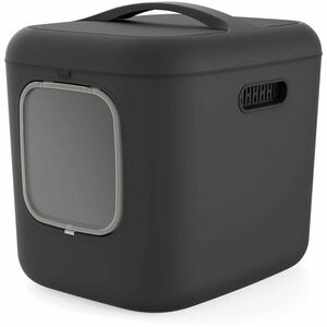 Litiera Rotho, antracit, 614x499x576mm, pentru pisici XL imagine