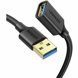 CABLU USB Ugreen prelungitor, US129 USB 3.0 (T) la USB 3.0 (M), conectori auriti, 2m imagine