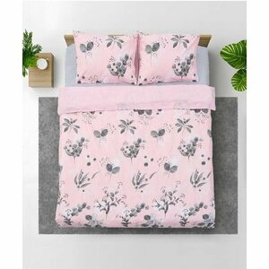Lenjerie Dubla BBC 4 piese, 132TC - Rose imagine
