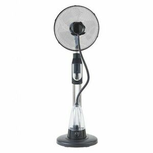 Ventilator cu pulverizare apa Ardes AR5M39 Humi Magnum, 70 W, Pale diametru 40 cm, 3 viteze, Telecomanda, Rezervor apa 2 l, Umidificator cu ultrasunete, Timer 7.5 h, Negru imagine
