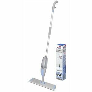 Mop plat cu 2 rezerve si pulverizator Bacteria Stop, Studio Casa, Gri imagine