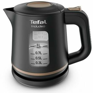 Fierbator de apa KI533811, 1 l, 1800 W, Indicator pentru nivelul apei, Bază rotativa, Oprire automata, Negru imagine