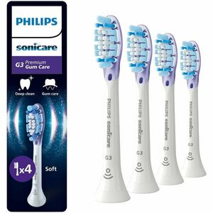 Rezerve Philips Sonicare Gum Care HX9054/87, pachet de 4 capete de periere, Standard, click-on, sincronizarea modurilor BrushSync, Alb imagine