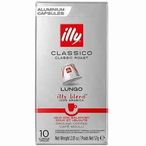 Cafea capsule, Illy Lungo Classico, compatibile Nespresso, 10 buc, 57 g imagine