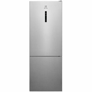 Combina frigorifica Electrolux LNT6ME46X3, 481 l, MultiFlow, Afisaj LCD, Usi reversibile, Indicator temperatura ridicata, Iluminare LED, Clasa E, H 192 cm, Inox antiamprenta imagine
