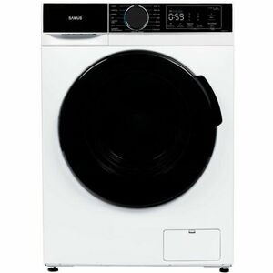 Masina de spalat rufe Samus WSADI-12143, 12 kg, 15 programe, Motor inverter, 1400 rotatii, Clasa energetica A, Afisaj electronic, Programe speciale: Abur, Blugi, Pilote, Eliminare par de animale, Tesaturi copii, Alb imagine