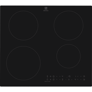 Plita incorpolabila Electrolux EIT60433CT, inductie , 4 zone de gatit, Timer electronic, Conectivitate hota, Booster, Rezistenta sporita la zgarieturi, Culoare negru mat imagine