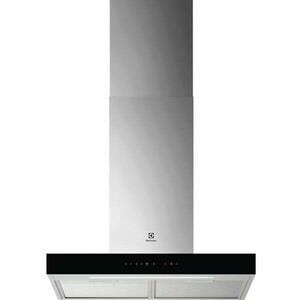 Hota incorporabila decorativa Electrolux LFT826X, Control electronic, Putere de absorbtie 730 mc/h, Conectivitate plita, Functie Breeze, Iluminare LED, 60 cm, Inox imagine