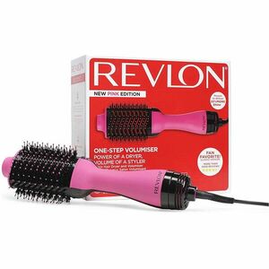 Perie electrica fixa REVLON One-Step Hair Dryer and Volumizer, RVDR5222PE, pentru par mediu si lung, Roz imagine