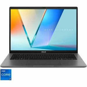 Laptop ASUS Vivobook S14 S3407VA cu procesor Intel® Core™ i7-13620H pana la 4.9GHz, 14'', WUXGA, IPS, 16GB DDR5 RAM, 1TB SSD, Intel® UHD Graphics, No OS, Matte Gray imagine