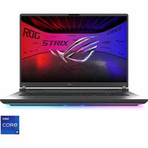 Laptop Gaming ASUS ROG Strix G18 G815LP cu procesor Intel® Core™ i9 14900HX la 5.8GHz, 18'', 2.5k, WQXGA, IPS, 240Hz, 16GB DDR5 RAM, 1TB SSD, NVIDIA® GeForce RTX™ 5060 8GB GDDR7, No OS, Eclipse Gray, 3Y PUR imagine