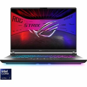 Laptop Gaming ASUS ROG Strix G16 G615LR cu procesor Intel® Core™ Ultra 7 255HX pana la 5.2GHz, 16, 2.5K WQXGA, IPS, 240Hz, G-Sync, 32GB DDR5, 2TB SSD, GeForce RTX™ 5070 Ti 12GB GDDR7, No OS, Volt Green imagine