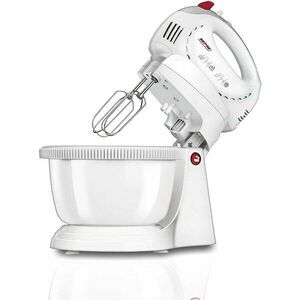 Mixer cu bol MPM MMR-16Z, rotativ, 750W, 3.4l, 5 trepte de viteza, functie TURBO, alb imagine