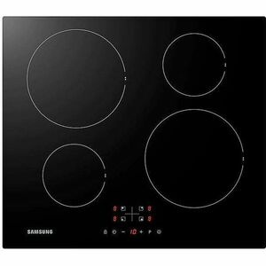 Plita incorporabila Samsung NZ64F3NM1AB/UR, Inductie, 4 zone de gatit, Power Boost, Indicator caldura reziduala, Control tactil, 60 cm, Negru imagine