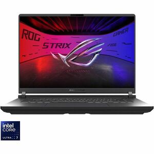 Laptop Gaming ASUS ROG Strix G16 G615LM cu procesor Intel® Core™ Ultra 7 255HX pana la 5.2GHz, 16'', 2.5k, WQXGA, IPS, 240Hz, 16GB DDR5 RAM, 1TB SSD, NVIDIA® GeForce RTX™ 5060 8GB GDDR7, No OS, Eclipse Gray, 3Y PUR imagine