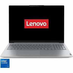 Laptop Lenovo Thinkbook 16 G8 IRL cu procesor Intel® Core™ 5 210H pana la 4.8GHz, 16 WUXGA, IPS, 32GB DDR5 RAM, 1TB SSD, Intel® Graphics, No OS, Arctic Grey, 3y on-site Premium Care imagine
