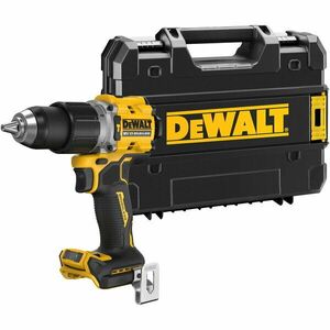 Masina compacta de gaurit si insurubat (bormasina) pe acumulator cu percutie DeWALT DCD805NT, motor fara perii, 18 V, 2 viteze, 90 Nm, 2000 RPM, iluminare LED, mandrina 13 mm, cutie transport TSTAK, agatatoare curea, nu include incarcator/acumulator imagine