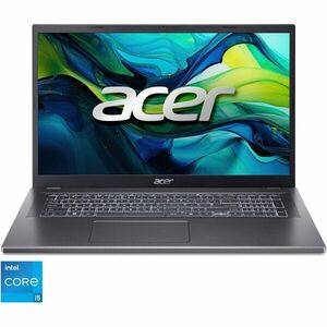 Laptop Acer Aspire 17 A17-51M-526G cu procesor Intel® Core™ i5-1334U pana la 4.6GHz, 17.3'', Full HD, IPS, 16GB LPDDR5 RAM, 512GB SSD, Intel® Iris® Xe Graphics, No OS, Steel Gray imagine