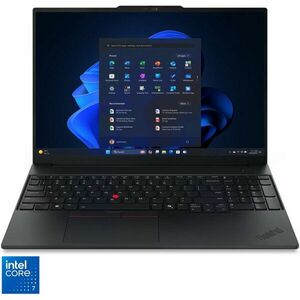 Laptop Lenovo ThinkPad E16 Gen 3 cu procesor Intel® Core™ 7 240H pana la 5.2GHz, 16 WUXGA, IPS, 16GB DDR5 RAM, 512GB SSD, Intel® Graphics, Windows® 11 Pro, Black, 3y on-site Premium Care imagine