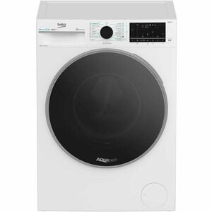 Masina de spalat rufe Beko B7WFU69418WBES, 9 kg, 1400 RPM, Clasa A, AquaTech, IronFast, SteamCure, Recycled Tub, ProSmart Inverter Motor, Homewhiz prin Wi-Fi, AddXtra, Negru imagine