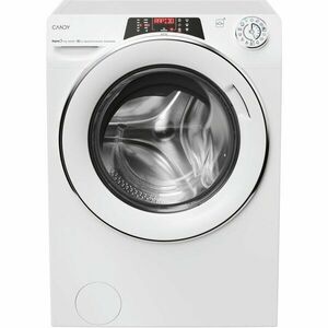 Masina de spalat rufe slim Candy Rapido RO 496DWMC7/1-S, 9 kg, 1400 RPM, 16 programe, Motor Inverter, Steam, Quick&Clean, WiFi, Clasa A, Alb imagine