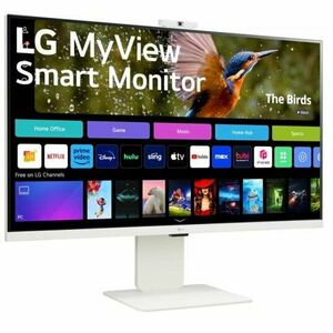 Monitor LED LG Smart MyView 32SR85U-W 31.5 inch UHD IPS 5 ms 60 Hz Webcam HDR imagine