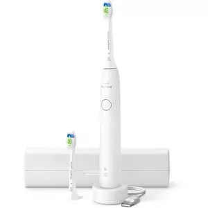 Periuta de dinti sonica reincarcabila HX7108/03, BrushPacer si SmartTimer, 62.000 de miscari de periere/min, Alb imagine
