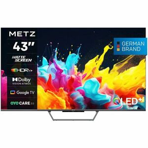 Televizor QLED METZ 43MQE7600, 109 cm, Smart Google TV, 4K Ultra HD, Clasa F imagine