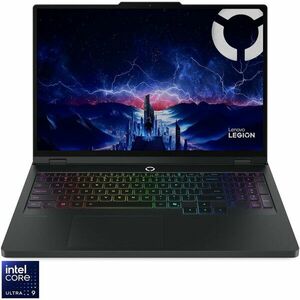 Laptop Gaming Lenovo Legion Pro 5 16IAX10 cu procesor Intel® Core™ Ultra 9 275HX pana la 5.4GHz, 16 WQXGA, OLED, 165Hz, 32GB DDR5 RAM, 2TB SSD, NVIDIA® GeForce RTX™ 5070 8GB GDDR7, No OS, Eclipse Black, 3y on-site Premium Care imagine
