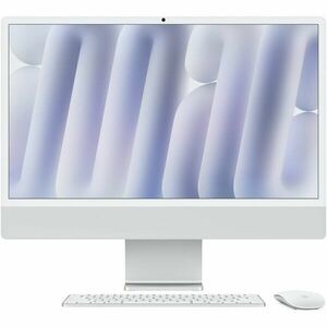 Sistem Desktop PC iMac 24 (2024) cu procesor Apple M4, 10 nuclee CPU and 10 nuclee GPU, 24, Retina 4.5K, 16GB, 512GB SSD, Silver imagine