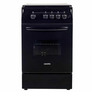 Aragaz NLT 5602N/G1, 50x60, plita si cuptor pe gaz, aprindere electrica, siguranta plita si cuptor, echipat cu diuze GPL, diuze GN de schimb, capac tabla, negru imagine