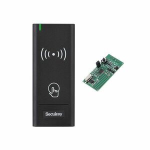 Cititor proximitate wireless ZKTeco WR1-EM, RFID 125 KHz, 433 MHz, 30 m imagine