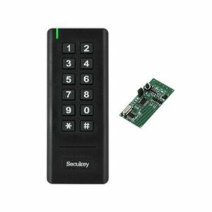 Cititor proximitate cu tastatura ZKTeco WK1-EM, PIN, Card RFID 125 KHz, wireless 433 MHz, 30 m imagine