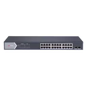 Switch Hikvision DS-3E1526P-SI cu management cu PoE 24x1000Mbps RJ45 + 2xGigabit Fiber imagine