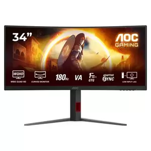 Monitor LED AOC CU34G4 34" Curbat UWQHD 180Hz 0.5ms Black imagine