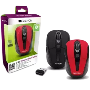Mouse Optic Canyon CNR-MSOW06R Wireless Rosu imagine