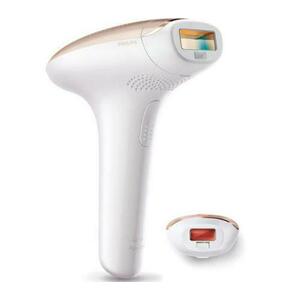 Epilator IPL Philips Lumea SC1997/00, 250.000 impulsuri, senzor piele, accesoriu corp si fata, husa, Roz/Alb imagine