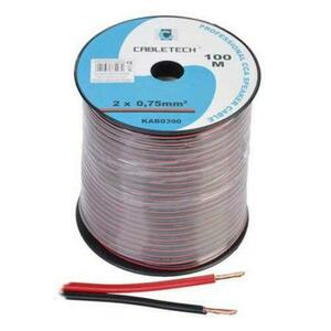 Cablu difuzor CCA 2x0.75mm rosu/negru 100m imagine