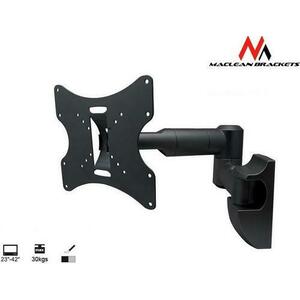 Suport Perete Maclean MC-503B, 23inch - 42inch, 30 Kg (Negru) imagine