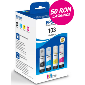 Pachet cerneala Epson 103 Ecotank, acoperire 4500 pagini, 260 ml (Color) imagine