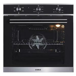 Cuptor incorporabil Samus SC623GX5, Electric, 75 L, 5 functii (Negru/Inox) imagine