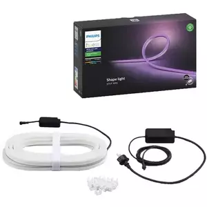 Banda LED RGBW pentru exterior Philips Hue, 37.5W, ZigBee Light Link , lumina alba si colorata, intensitate reglabila, IP67, silicon, 5m imagine