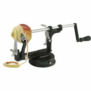 Curatator manual fructe/legume 3 in 1 Delico Gefu, Inox/Aluminiu, 30.4x10.5 cm, Negru imagine
