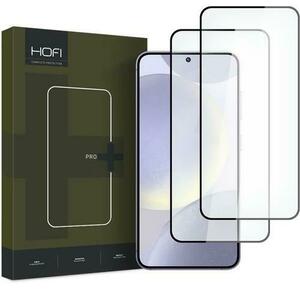 Folie de protectie Ecran HOFI Glass PRO+ pentru Samsung Galaxy S24 S921, Sticla Securizata, Full Glue, Set 2 bucati, 2.5D, Neagra imagine