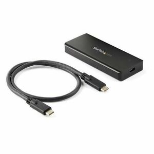 Rack HDD Extern, Startech M2E1BRU31C, USB-C, M.2 NVMe PCIe, IP67, 1 GB/s (Negru) imagine