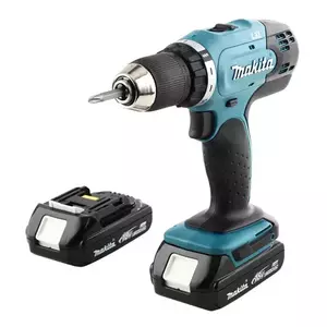 Masina de gaurit si insurubat (bormasina) pe acumulator Makita DDF453SYE, 18 V, 42 Nm, 1300 RPM, 36 mm diametru maxim de gaurire, 2 acumulatori 1.5 Ah, incalcator imagine